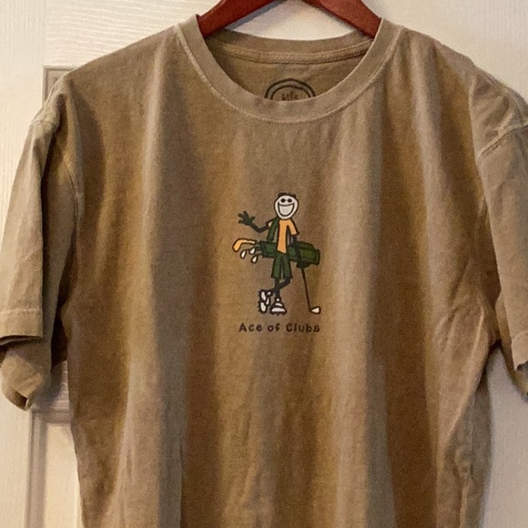 Life is good cotton soft mossy green short sleeve men’s tee shirt. Size M - Picture 1 of 7